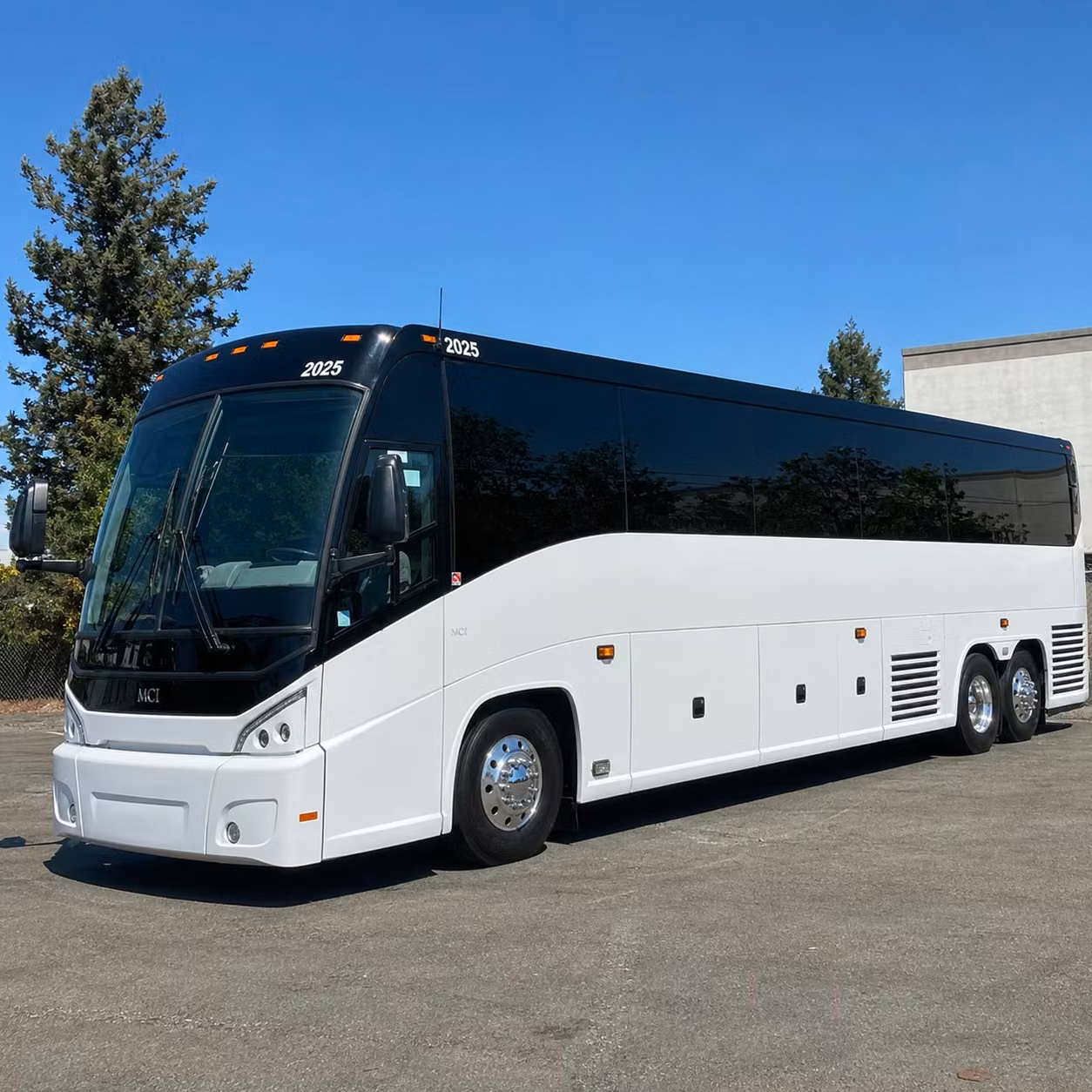 anaheim charter bus rental exterior