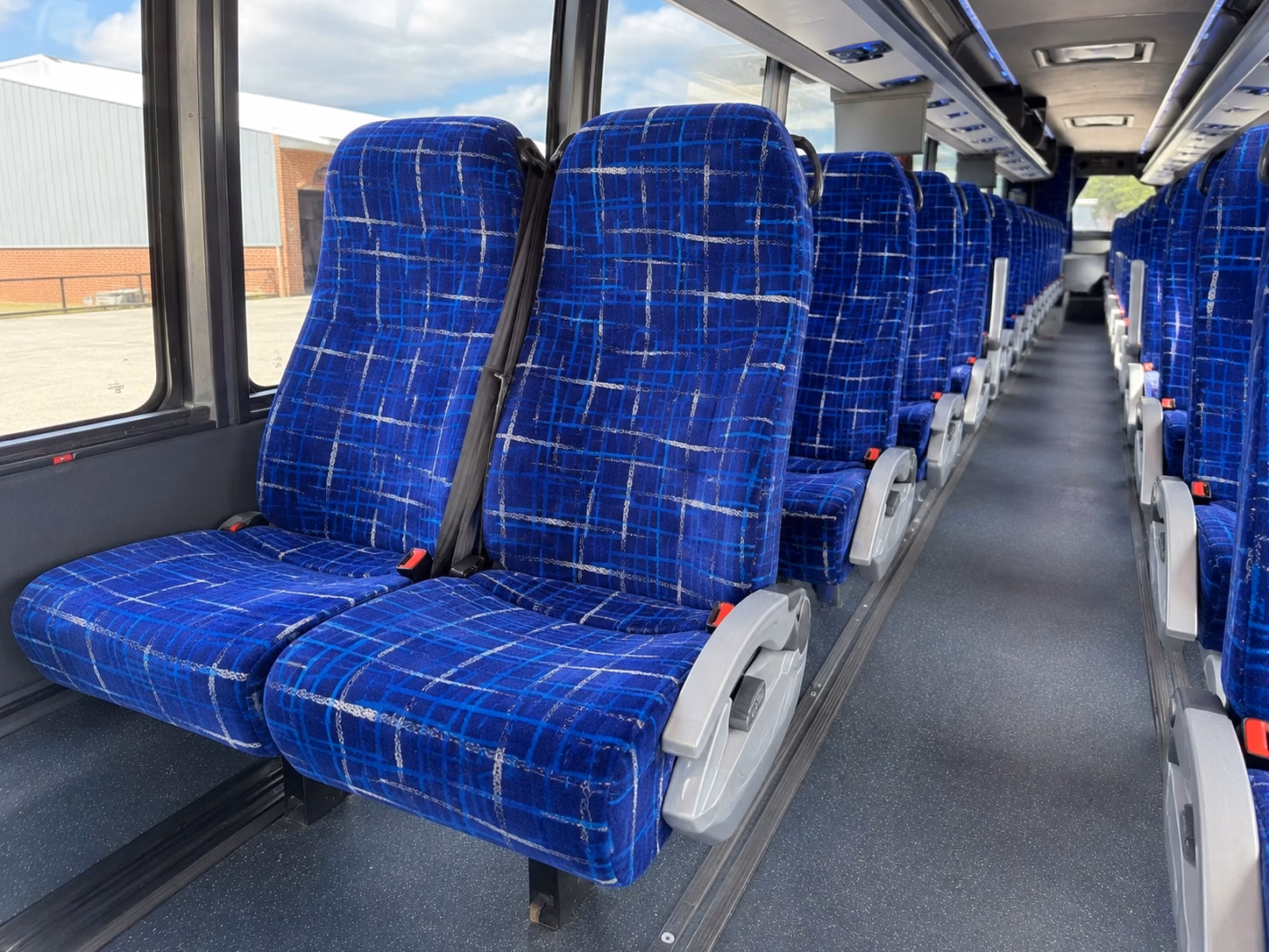 anaheim charter bus rental interior